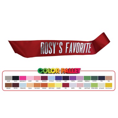 Custom Ribbon Sashes (3" x 32")