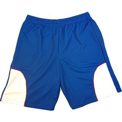 Adult Dazzle 7" Inseam Athletic Short w/ Contrast Piping & Front Insert