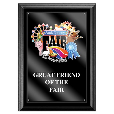 Black Plaque w/Acrylic Overlay (5"x7")