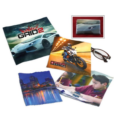 Free Shipping Full Color Cleaning Cloth- 8" x 8"