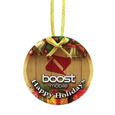 Jade Circle Ornament w/Jet Directt™ Imprint