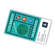 Full Color Specialty Foldover White Coated Business Cards (2 Sided)