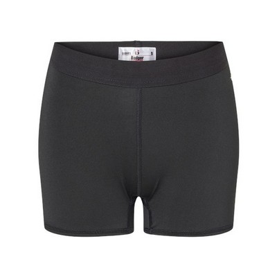 Badger 3'' Women's Pro-Compression Shorts