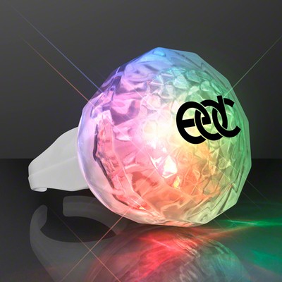 Rainbow Flash Rave Ring with Light Trails - PRINTED