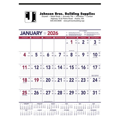 Triumph® Calendars Patriotic Contractor Memo