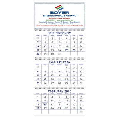 Triumph® Calendars Blue & Grey Commercial Planner