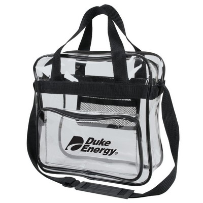 Clear Vinyl Messenger Bag