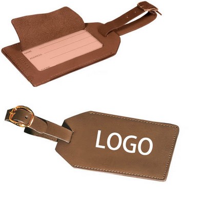 Premium Leather Luggage Tags - 4.75" Size