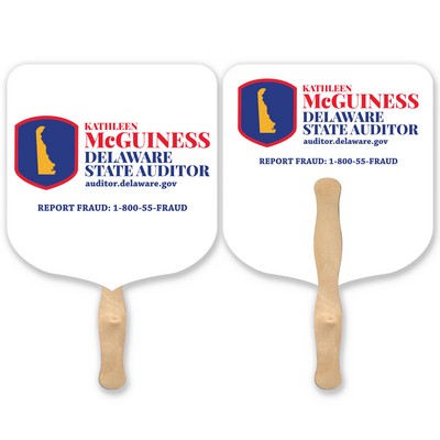 Elect Lightweight Full Color Two Sided Single Paper Hand Fan