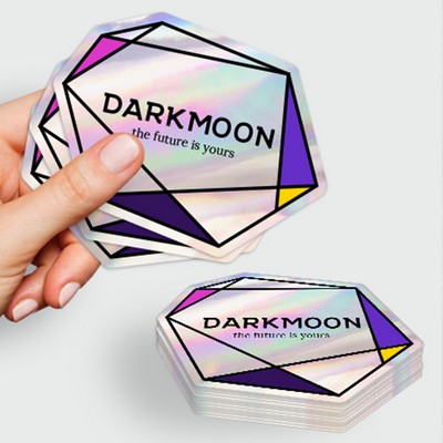 Holographic Die-Cut Sticker Singles (1"x1")