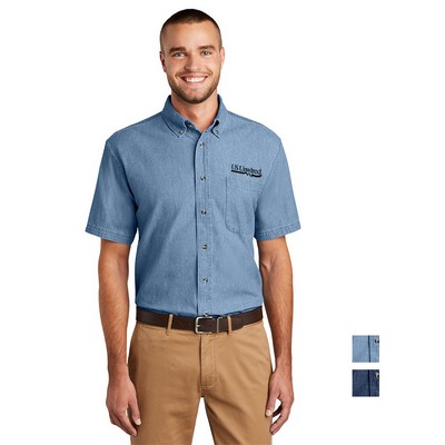 Port & Company® Short Sleeve Value Denim Shirt