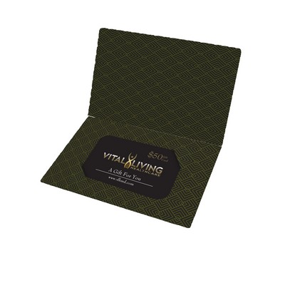 4.25" x 11" - Custom Gift Card Holders -14pt Uncoated CardStock - 2 Sided