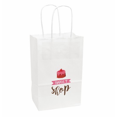 White Paper Handled Shopper Bag