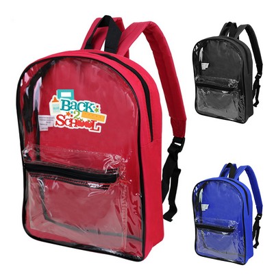 Colored Clear Backpack