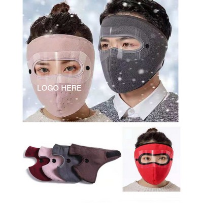 Fleece Windproof Face Mask Eye shield
