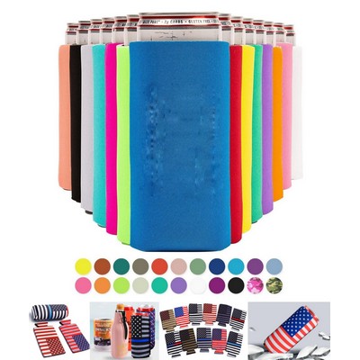 Slim Neoprene Collapsible Can Cooler Cover