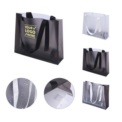 PVC Clear Frosted Tote Bag