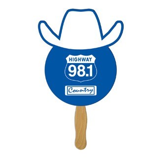 Cowboy Fan w/Wooden Stick