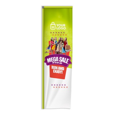 12'X40" wPoly Digital Custom Tower Flag
