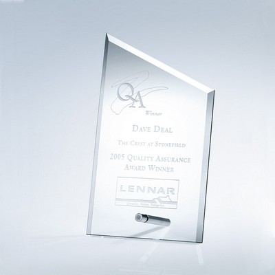 Beveled Sail Award w/Aluminum Pole - Large