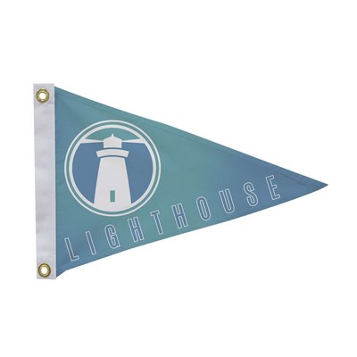 12" x 18" Polyester Pennant Flag Single-Sided
