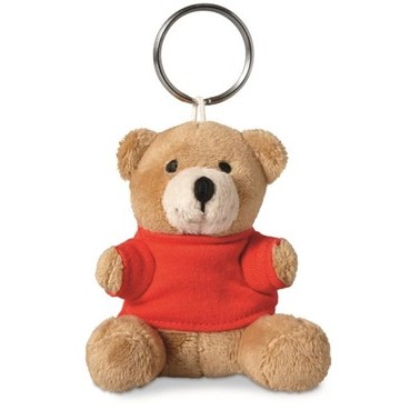Teddy Bear Keyring with Customized Shirt