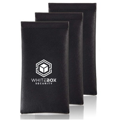 Faux Vegan Leather Squeeze Sunglasses Pouch 1 piece