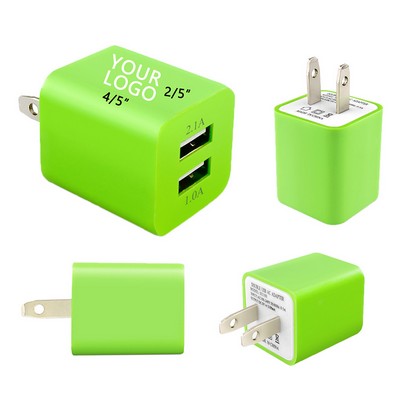 1A/2A Dual-Port USB Power Adapter