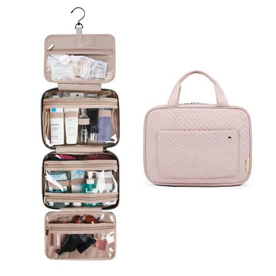 BagsMart Space Saver Toiletry Bag Large - Pink