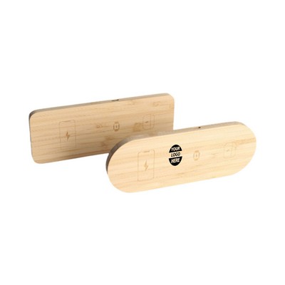 3-In-1 Bamboo Wireless Charger