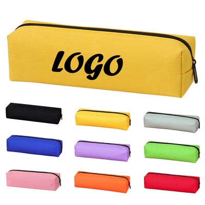 Small Capacity Solid Color Eight Corner Pencil Case