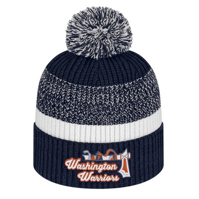 Thick Ribbed Knit Cap With Cuff