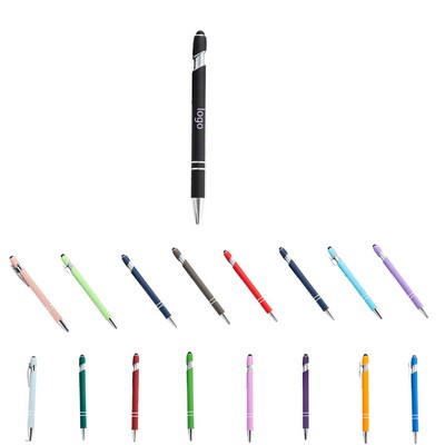 2-In-1 Touch Screen Rubber Tip Ballpoint Pen