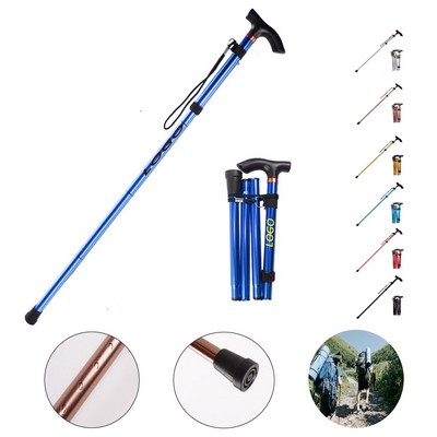 Aluminum Alloy Straight Handle Mountaineering Staff