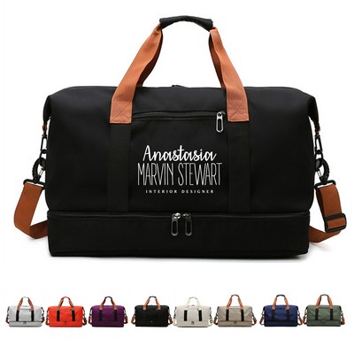 Dry and Wet Separation Nylon Handbag