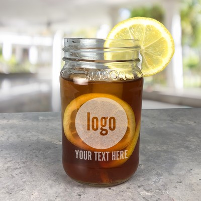 Engraved Corporate Small Mason Jar