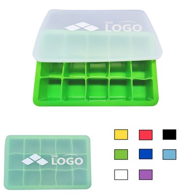 15pcs Large Capacity Odor-Free Food Grade Silicone Ice Tray
