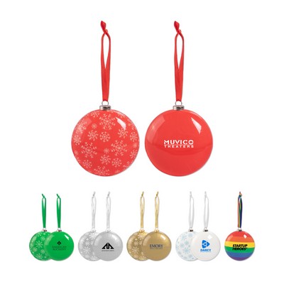 80mm Shatterproof Flat Ornament