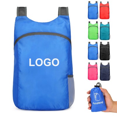 Outdoor Ultralight Waterproof Nylon Foldable Camping Backpack