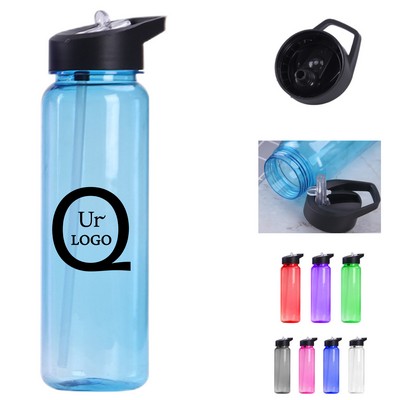25Oz Sports Water Bottle W/ Straw