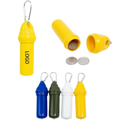 Floating Keychain Pvc Plastic Coin Holder With Hiking Buckle