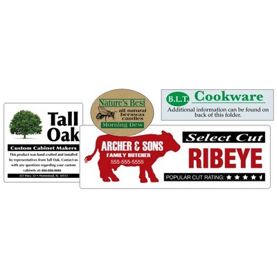 Specialty Paper Roll Labels (3.76 to 5.0 Square Inch)
