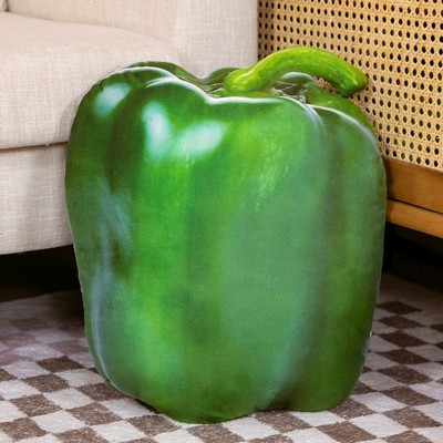 15'' to 20" Personalized Unique Stuffed Pillow Toy Custom Vegetable Green Pepper Shaped Pillow