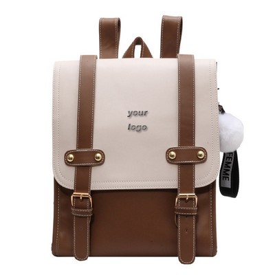 Women PU Leather Backpack