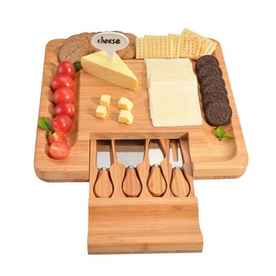 Bamboo Cheese Board and Knife Set