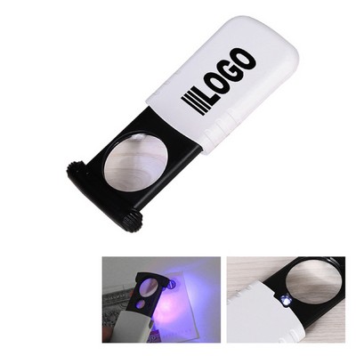 Pull-Out 8X Magnifying Glass Jewelry Loupe Led Magnifier