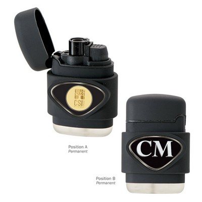 Torch Lighter W/ Gold Medallion