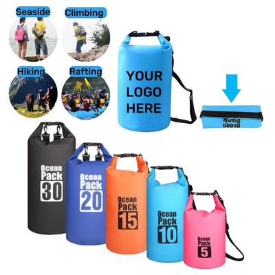 2.64Gal Pvc Waterproof Beach Rafting Shoulder Bag