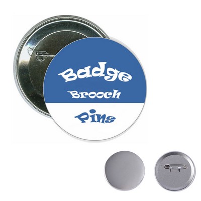 2.20-Inch Custom Shaped Button Badge Brooch
