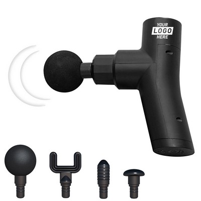 Muscle Massager Tool With 4 Vibration Speeds And Interchangeable Heads